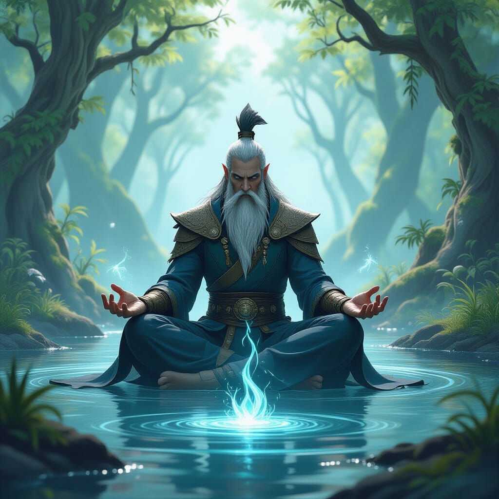 Zarius Learns the Shout of Harmony in Glassroot Forest