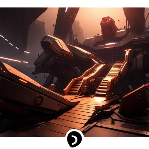 Futuristic Sci-Fi Mech Details in 8K Resolution