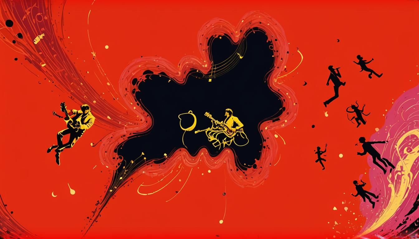 Psychedelic 1960s Rock Band Concept Art