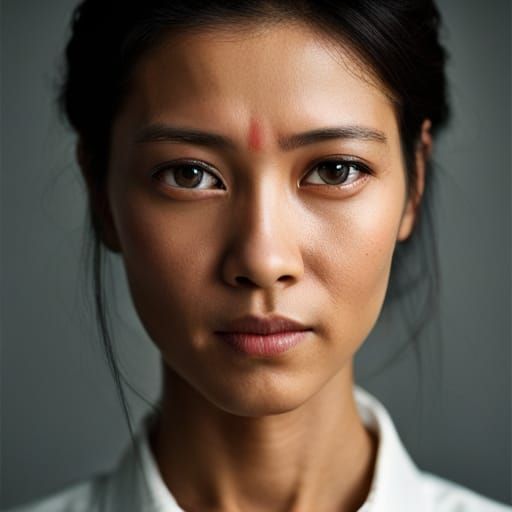 Anime Portrait with Bokeh and Studio Lighting