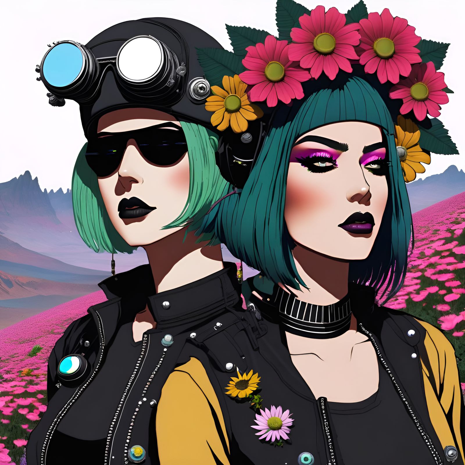 Astropunk Freakpunk Flowerpunk Fusion Art