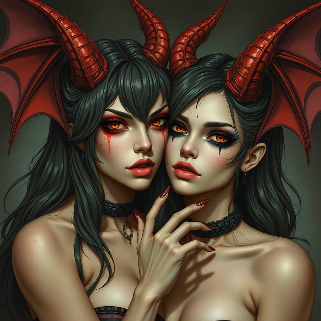 Seductive Woman with Dangerous Aura