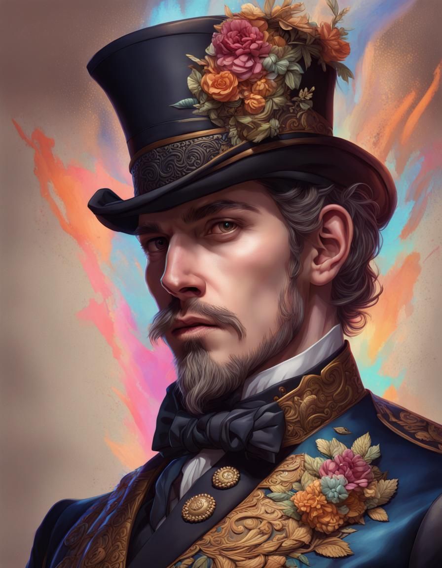 Fantasy Victorian Gentleman in Elegant Uniform