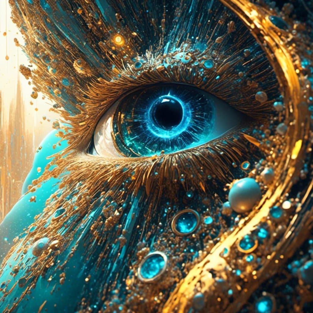 Dramatic Anthropomorphic AI Portrait in Digital Matte Painti...