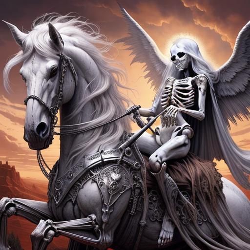 Skeleton Rider: Epic Fantasy Art Portrait