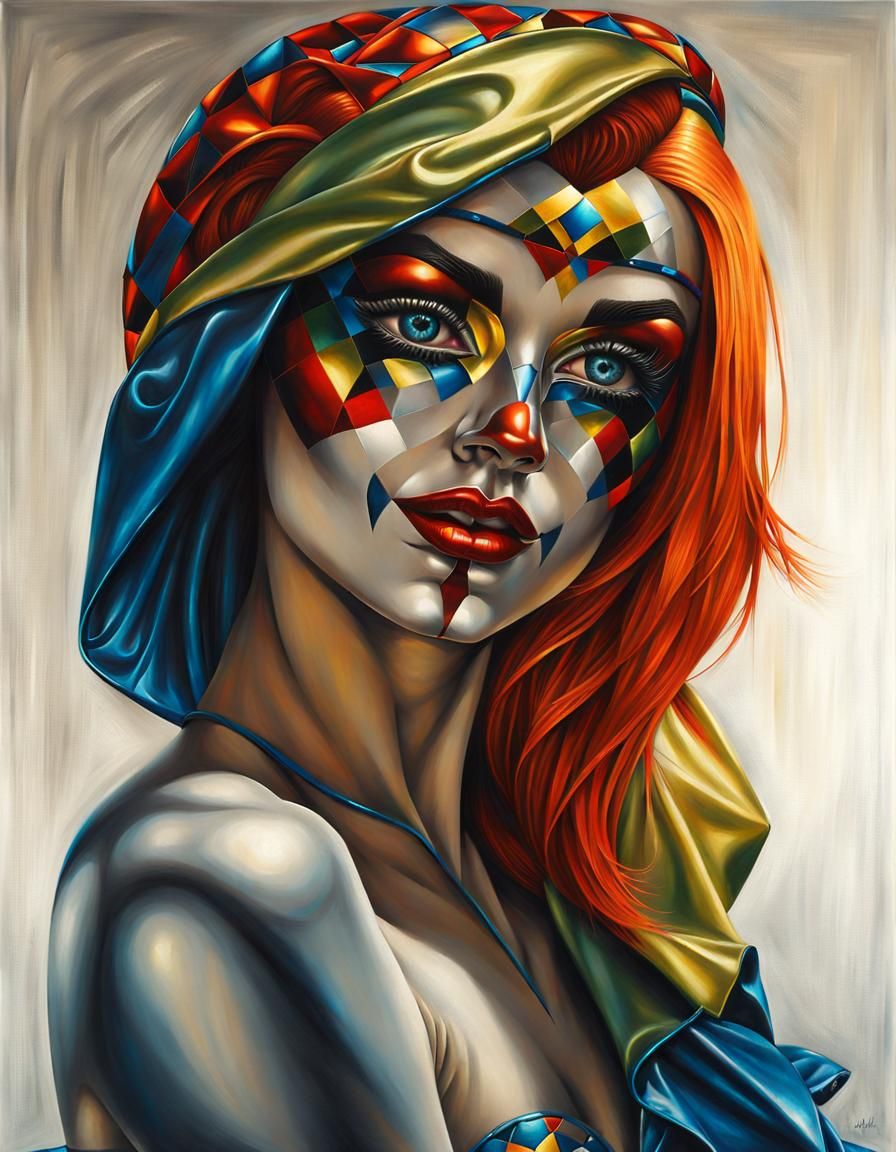 Portrait of a harlequin female /5