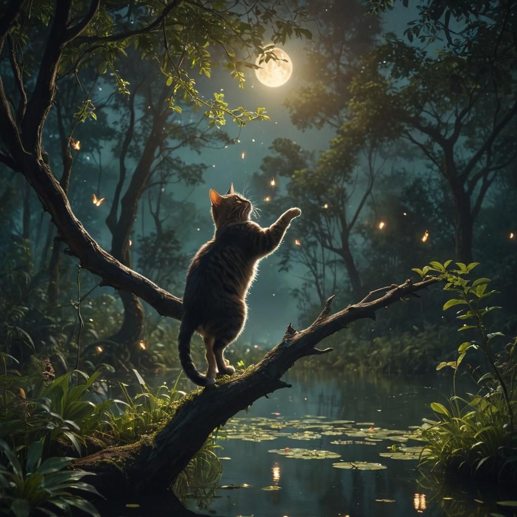 Magical Forest Scene with Fairy Dance