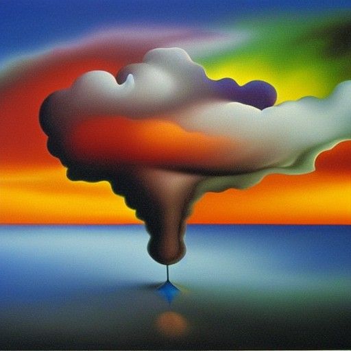 Psychedelic Tornado Inspired by Salvador Dali