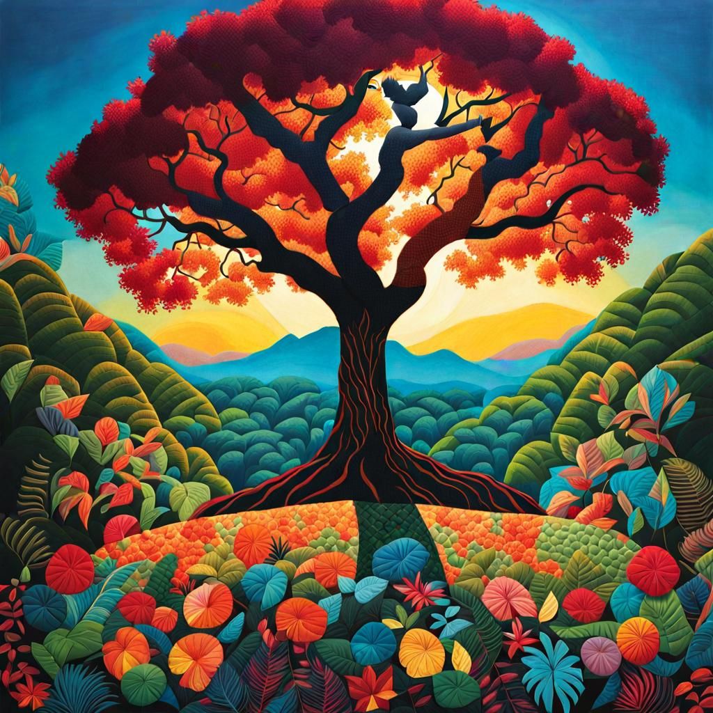 Elvis Presley Dancing with a Tree in Jungle