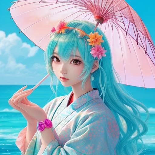 Kawaii Baby Jellyfish in Pastel Ocean