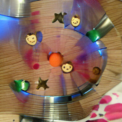Smiling Stars and Hamster Wheel with Carrot