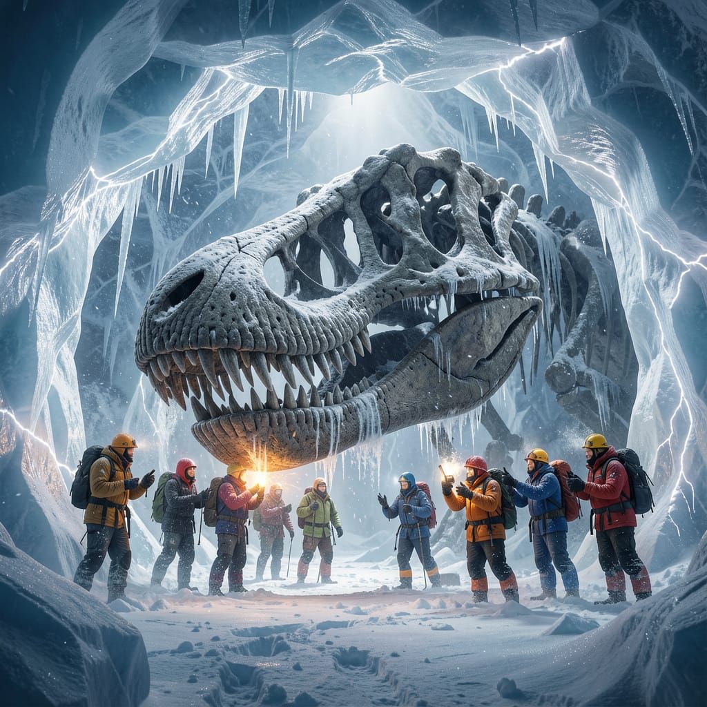 Dinosaur Skull Unearthed in Arctic Ice