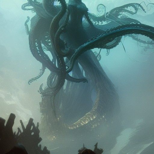 Eldritch Sea Monster Concept Art