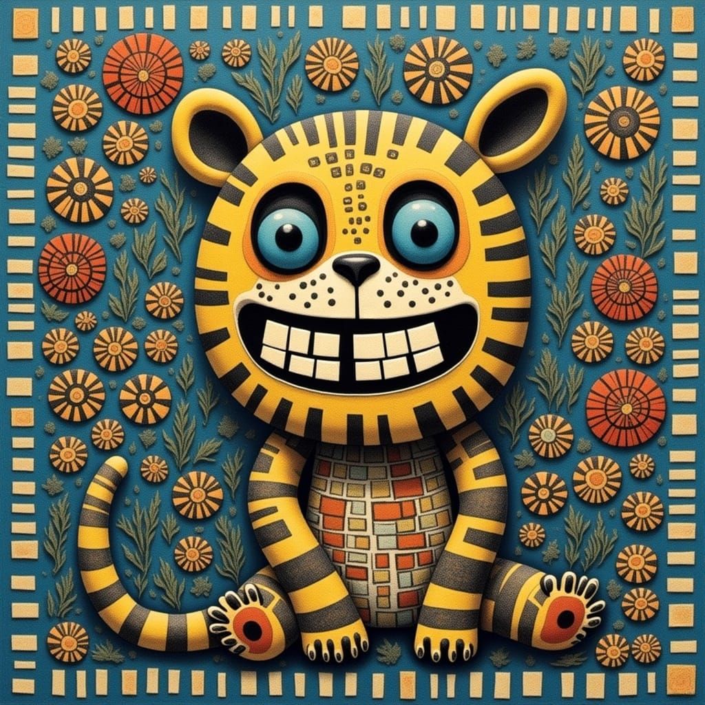 Abstract Doll Art Generated by LoRA Model