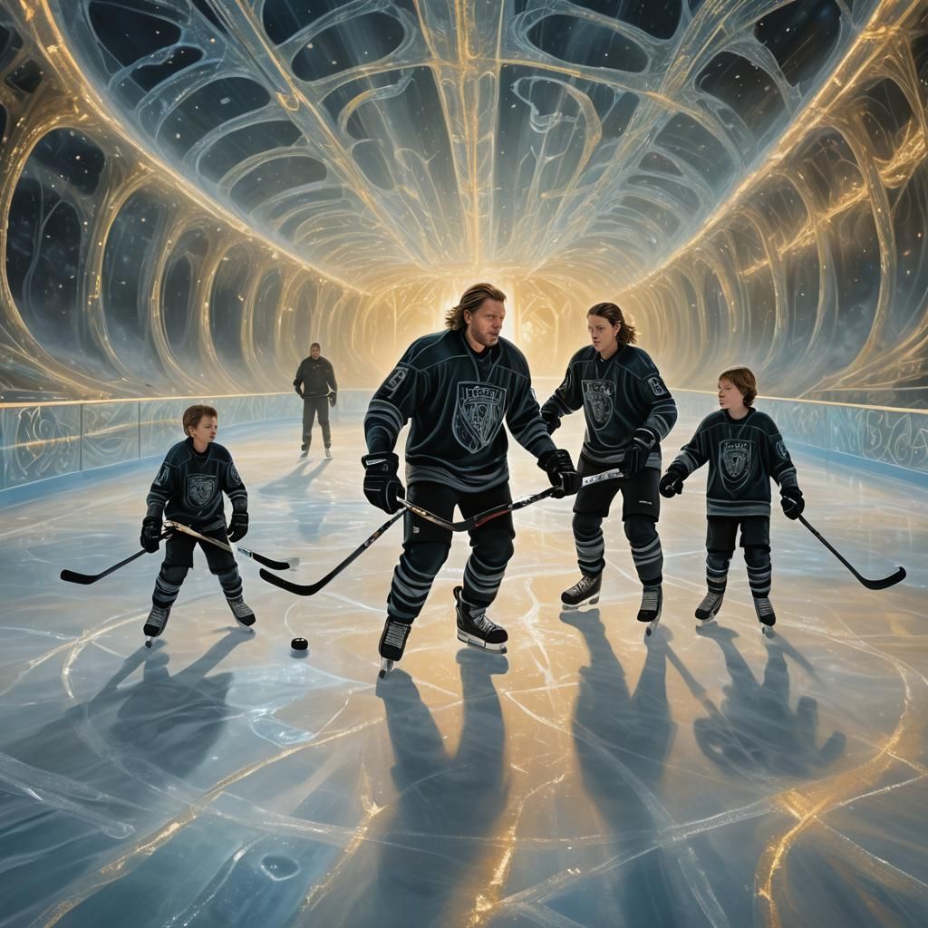 D. B. Sweeney as Doug Dorsey playing ice hockey with twin so...