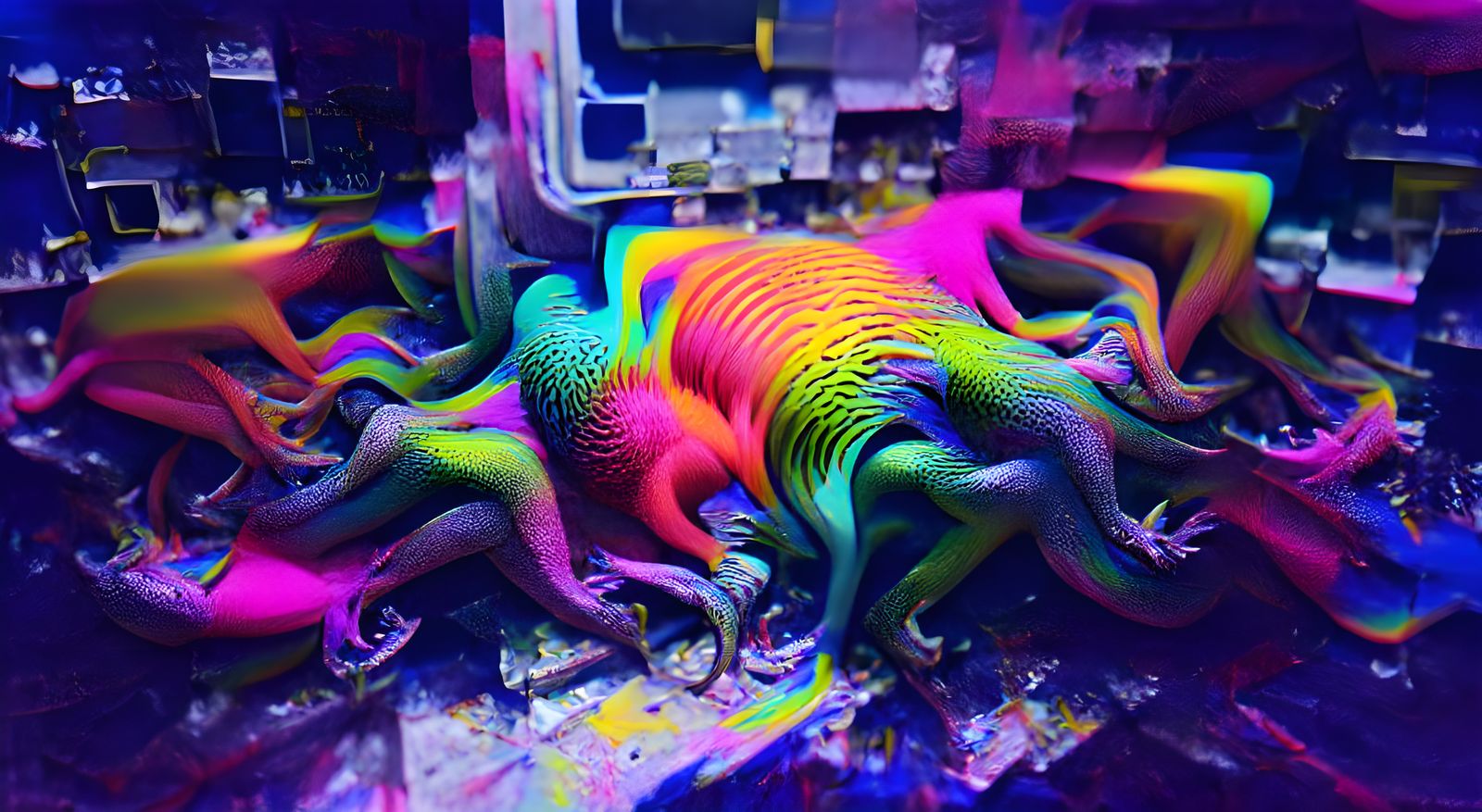 Hypercolour Abstract Field