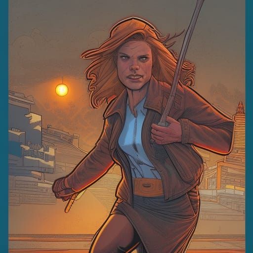 Chloe Joseph Portrait in Comic Book Art Style