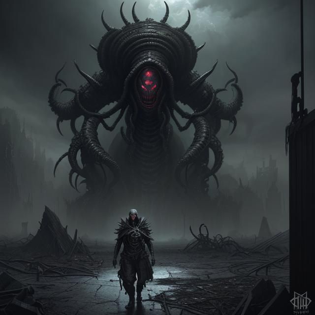 Dark Post-Apocalyptic World Ruined by Elder God