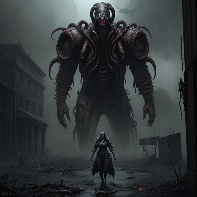 Dark Post-Apocalyptic World Ruined by Elder God