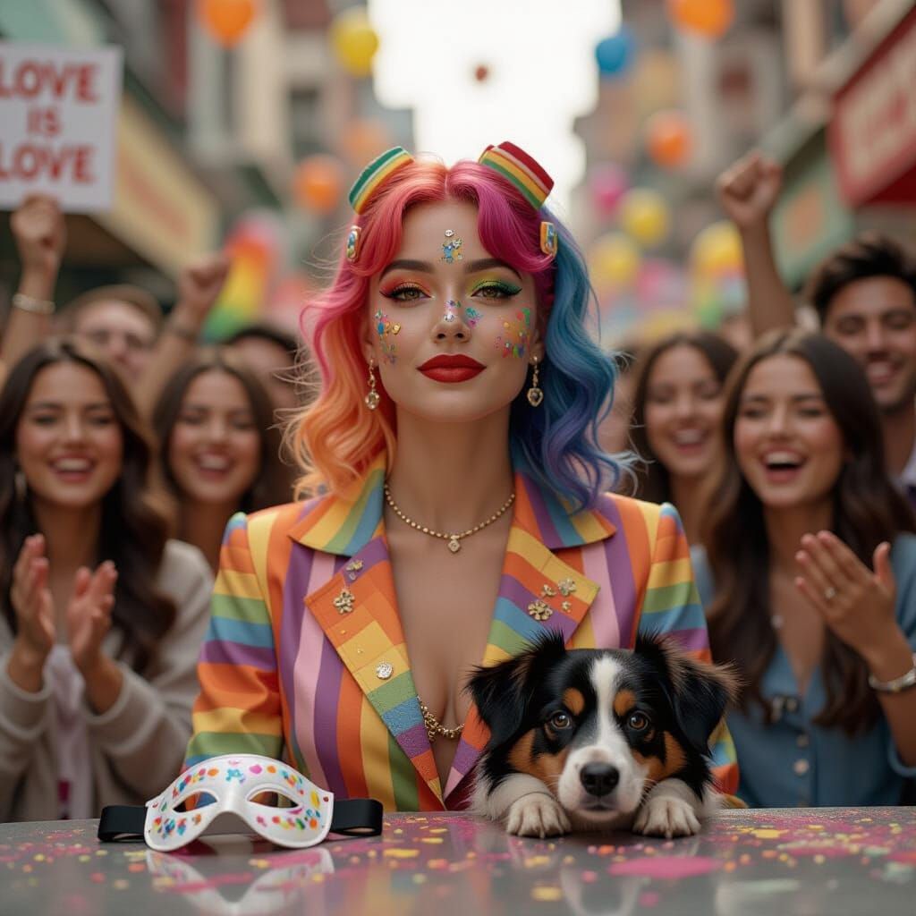 Colorful Celebration of Love and Joy