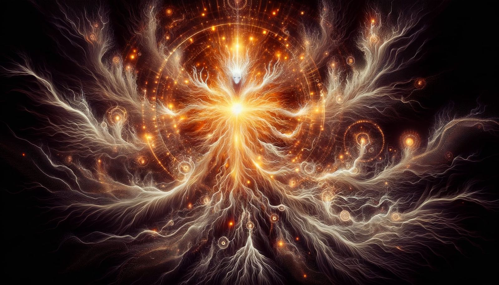 Hyperrealistic Soul Radiating Divine Light