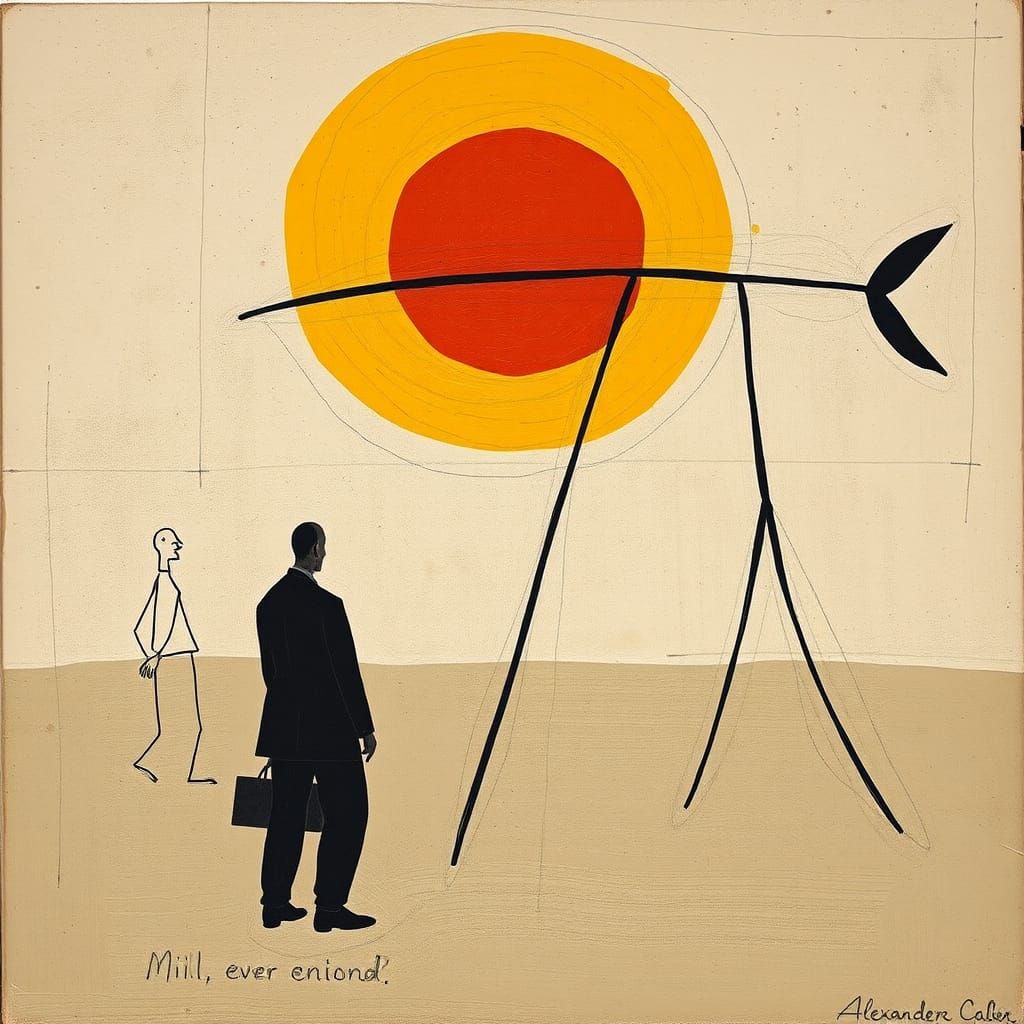 Abstract Art Inspired by Miro and Calder