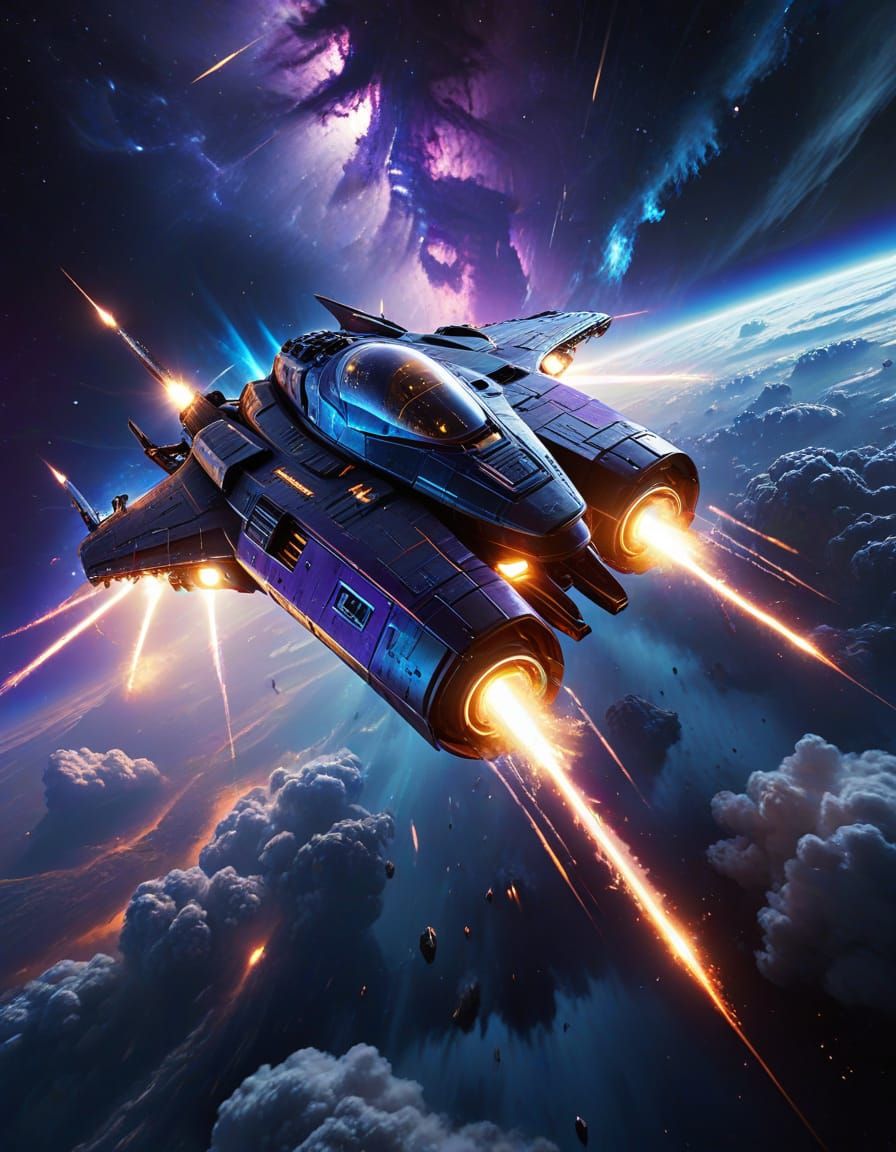 Epic Starship in the Cosmic Void