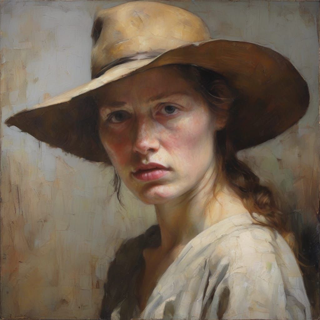 Gritty Spaghetti Western Landscape with Lone Rider