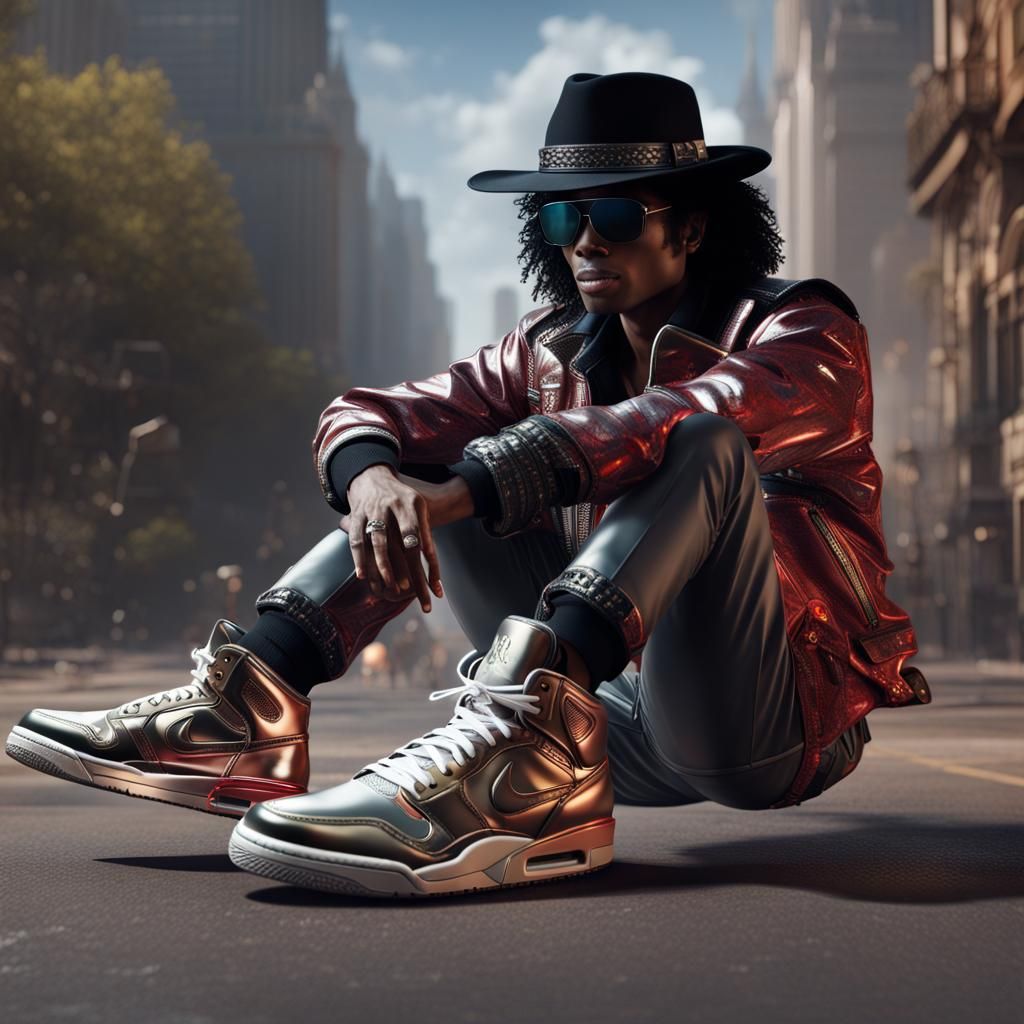 Michael Jackson in Jordans Before a Future Car