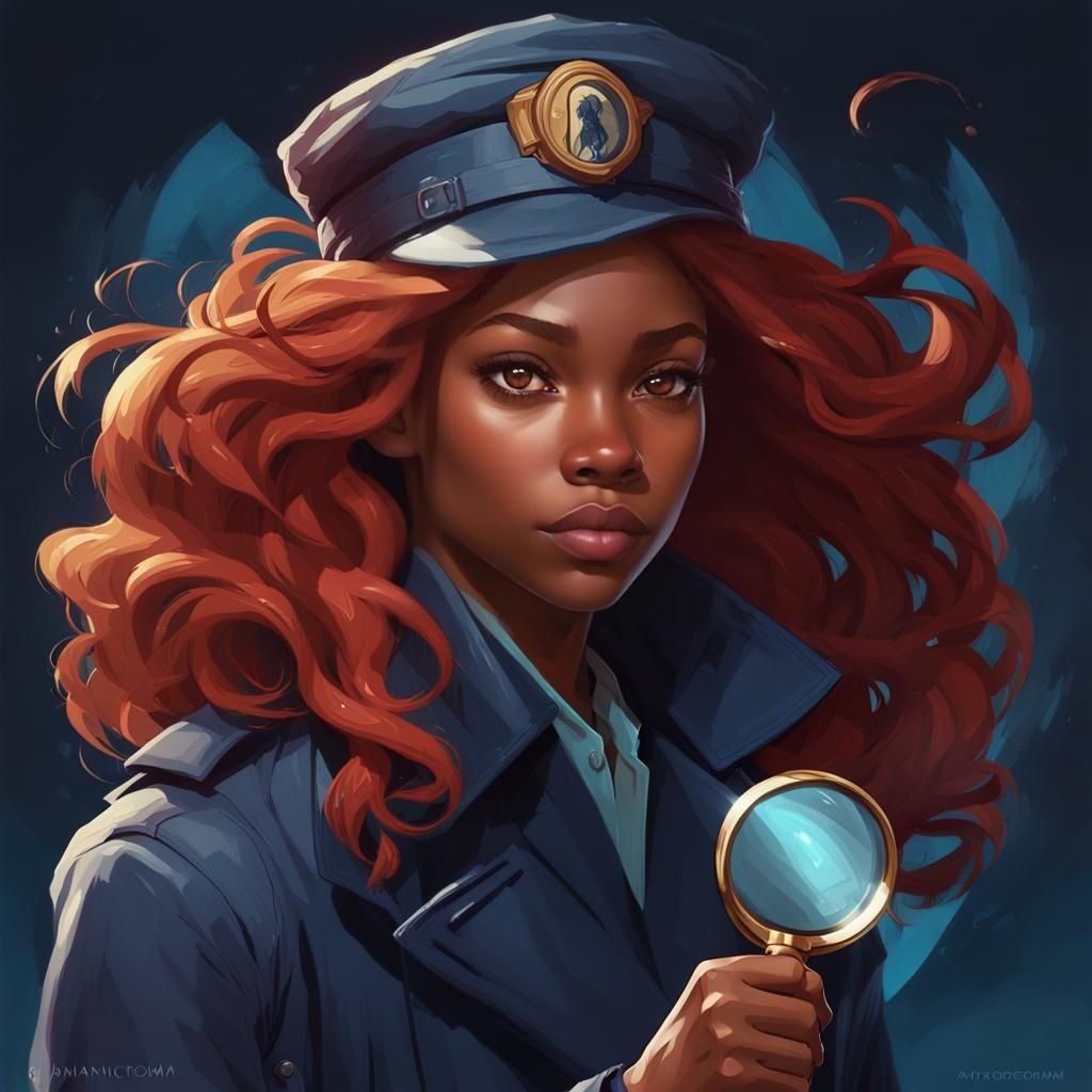 Hyperrealistic Portrait of a Teen Detective in Unreal Engine