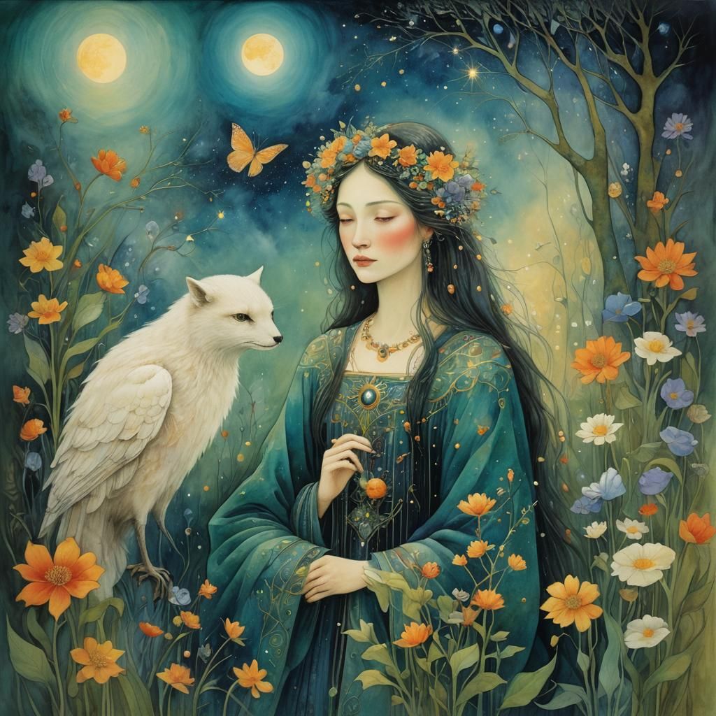 Surreal Portrait in Expressionist Style