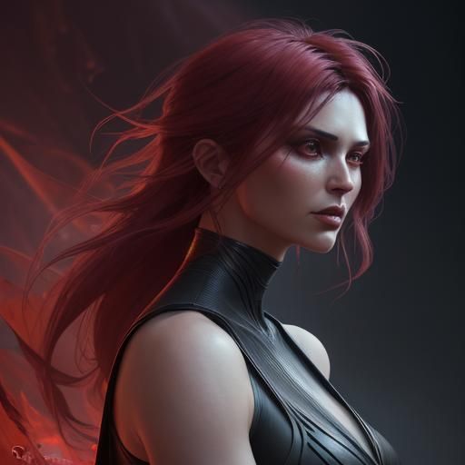 Surreal Transformation in Misty Cave, Art Nouveau Digital Ar...