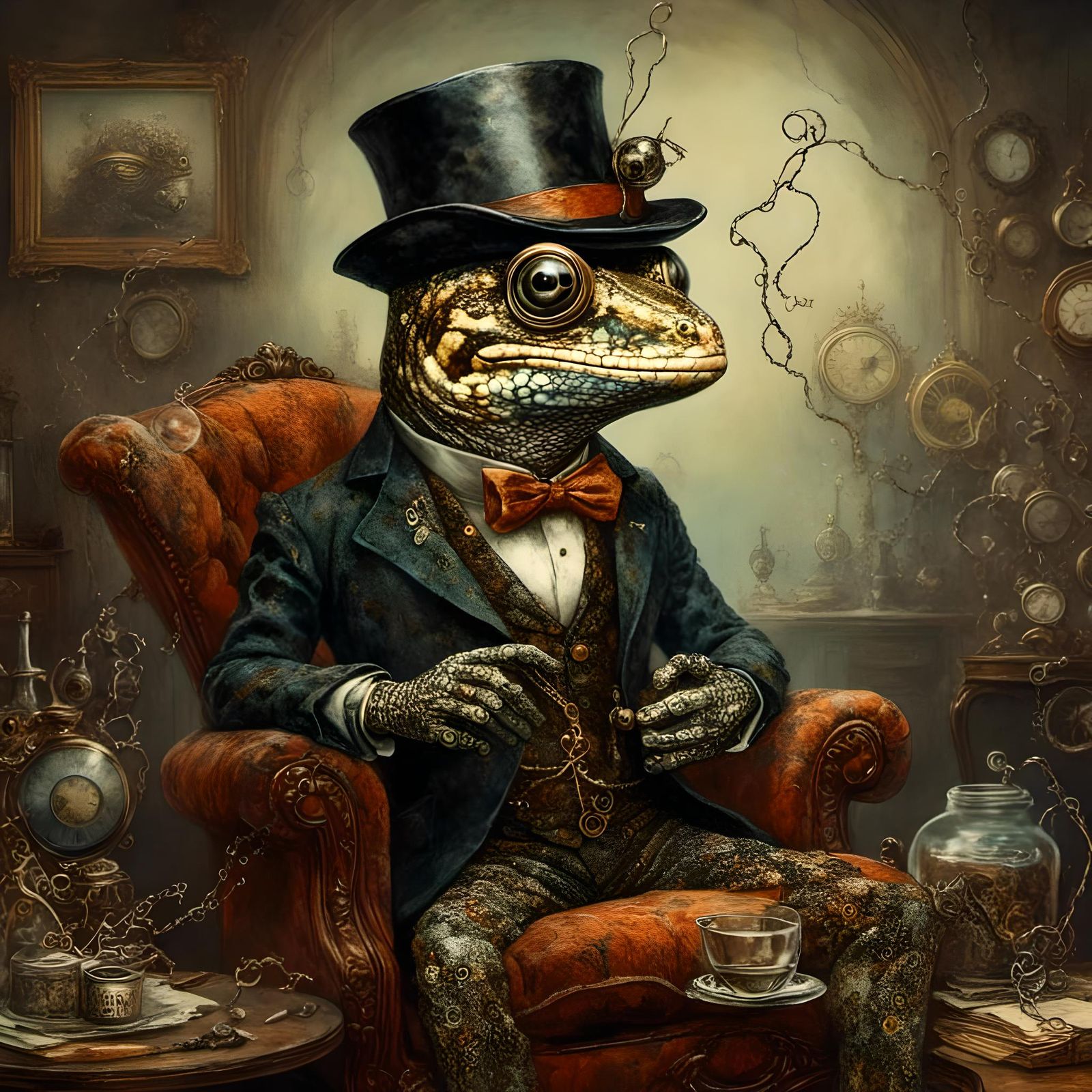 Mr. Skink, at the Iguana Club