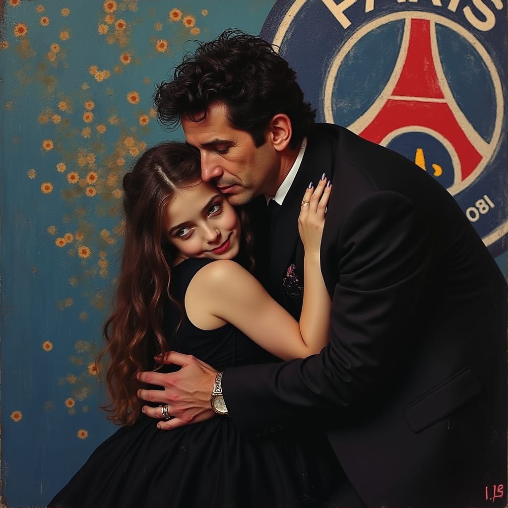 PSG Victory Celebration in Photorealistic Style