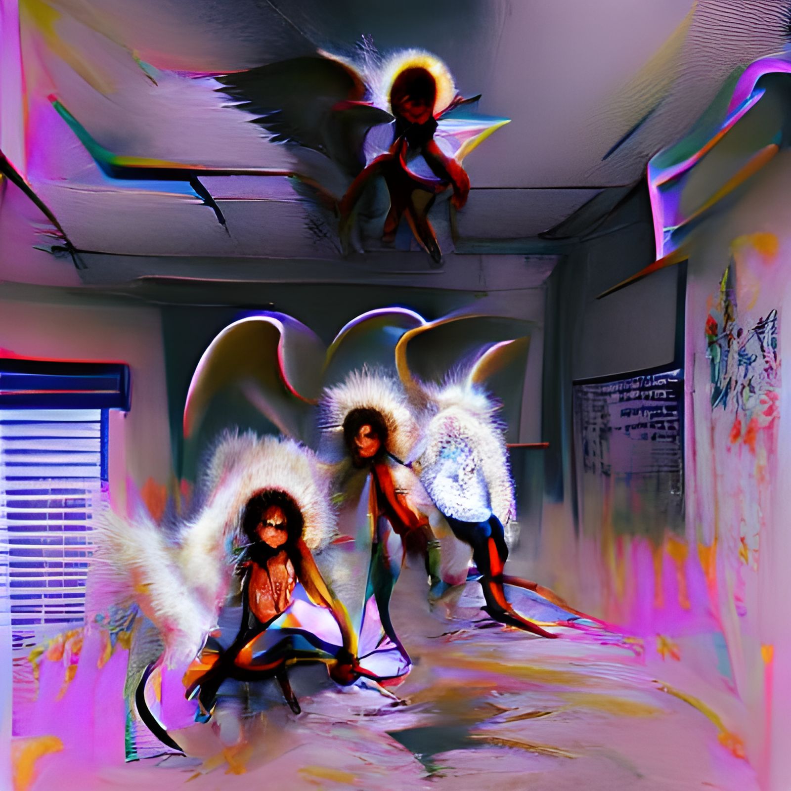 Surreal Angel Demon in Dark Fantasy Style