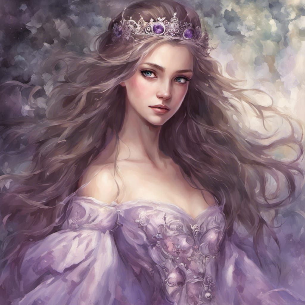 Elegant Swan Princess Portrait