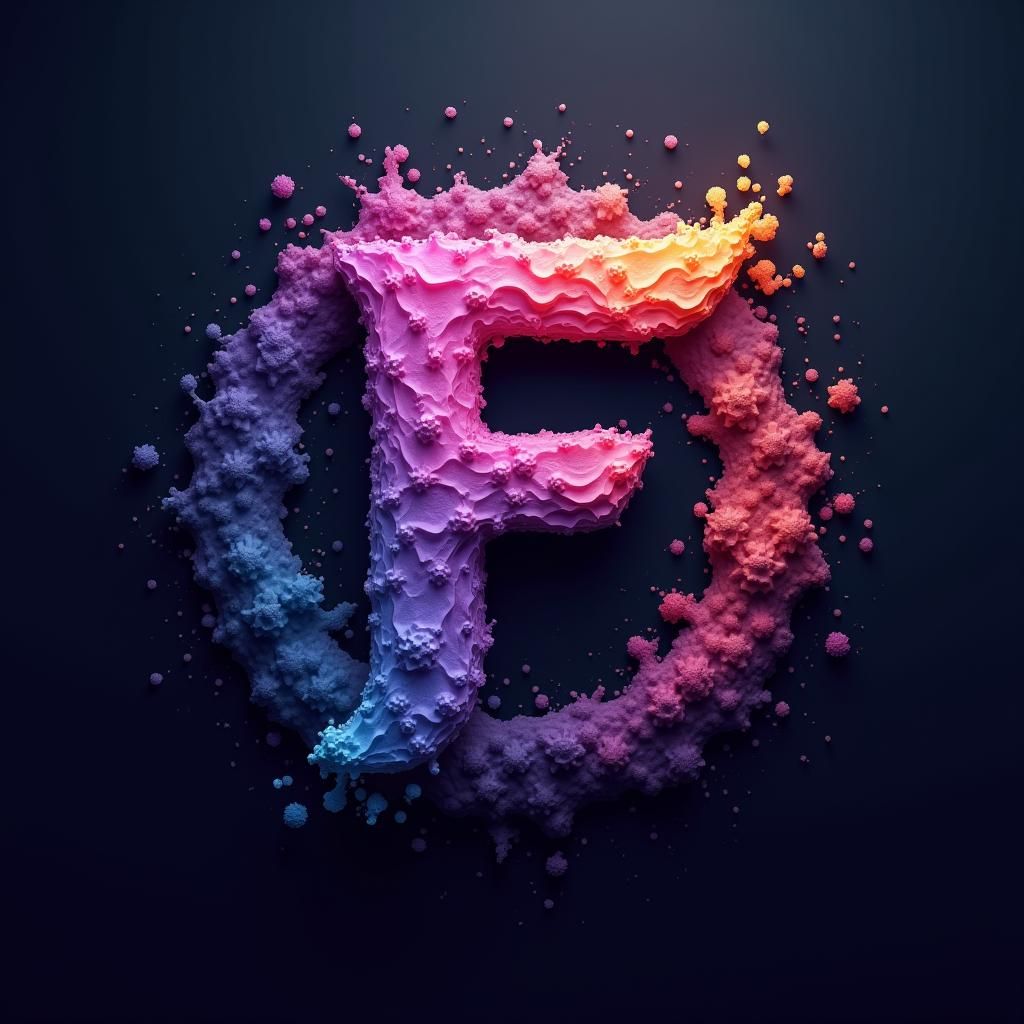 3D Logo for Internet TV Business as Fantasy Art