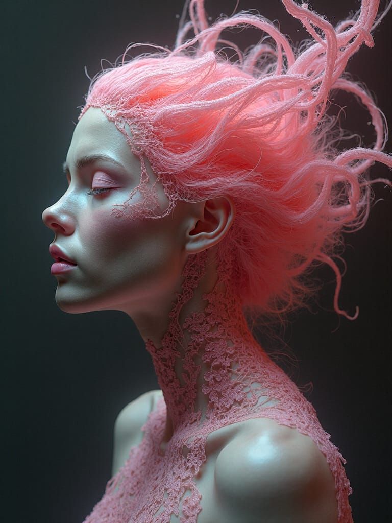 Automatron Audrey's Wirish Whirlington Hair Mirrored in Crazy Lace Agate Whirlingtons & Gray's