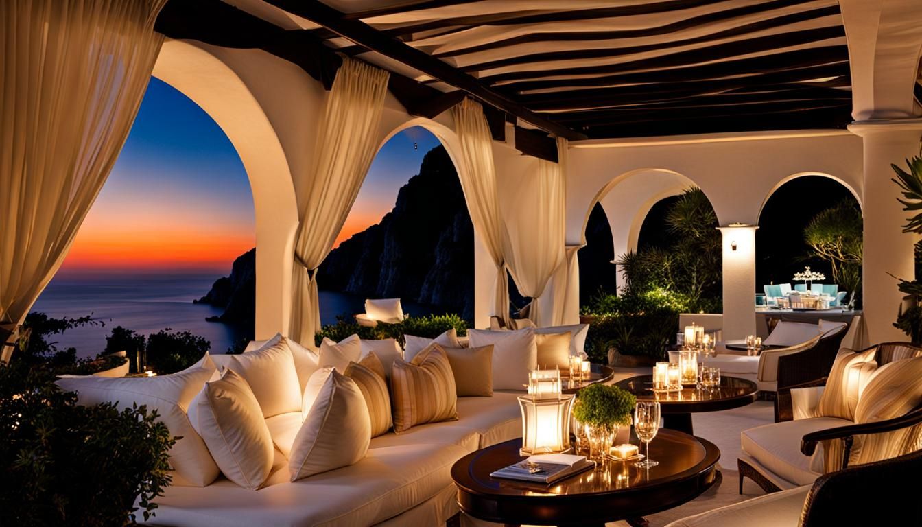 Luxury Mediterranean Night in Capri, Italy