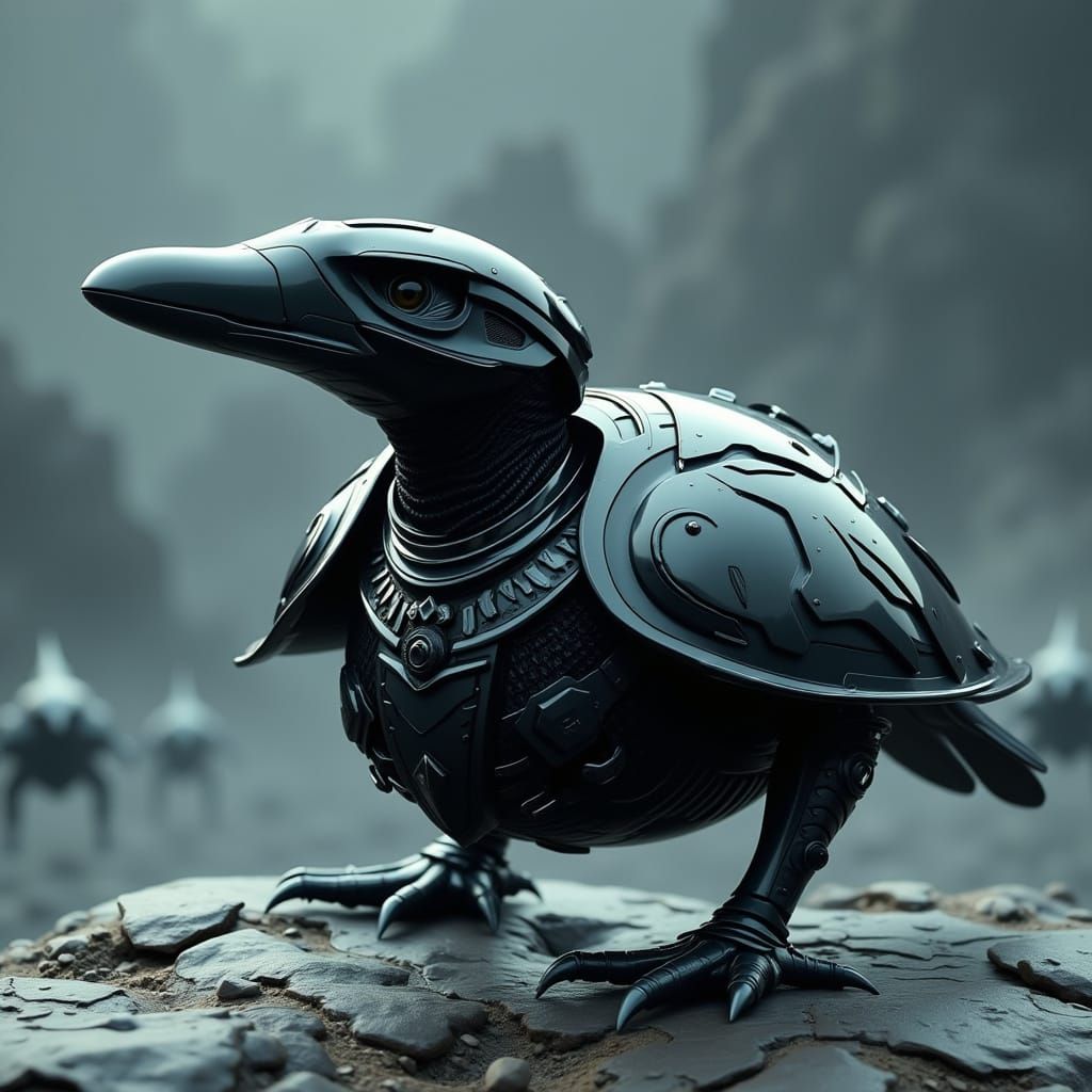 Cybernetic Platypus in Dark Steel