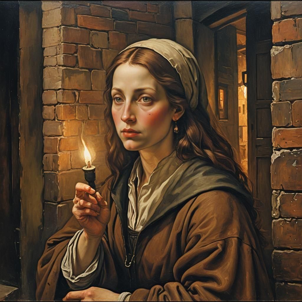 Temptation Bargain in Oil Painting Style