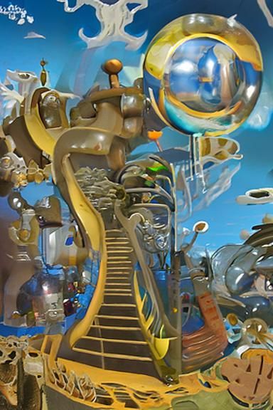 Surreal Bubble Staircase Architecture