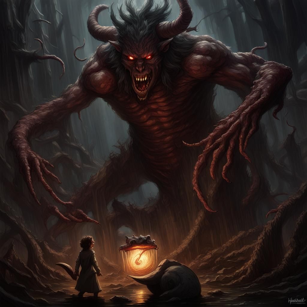 Demonic Cyclone: Dark Fantasy Concept Art
