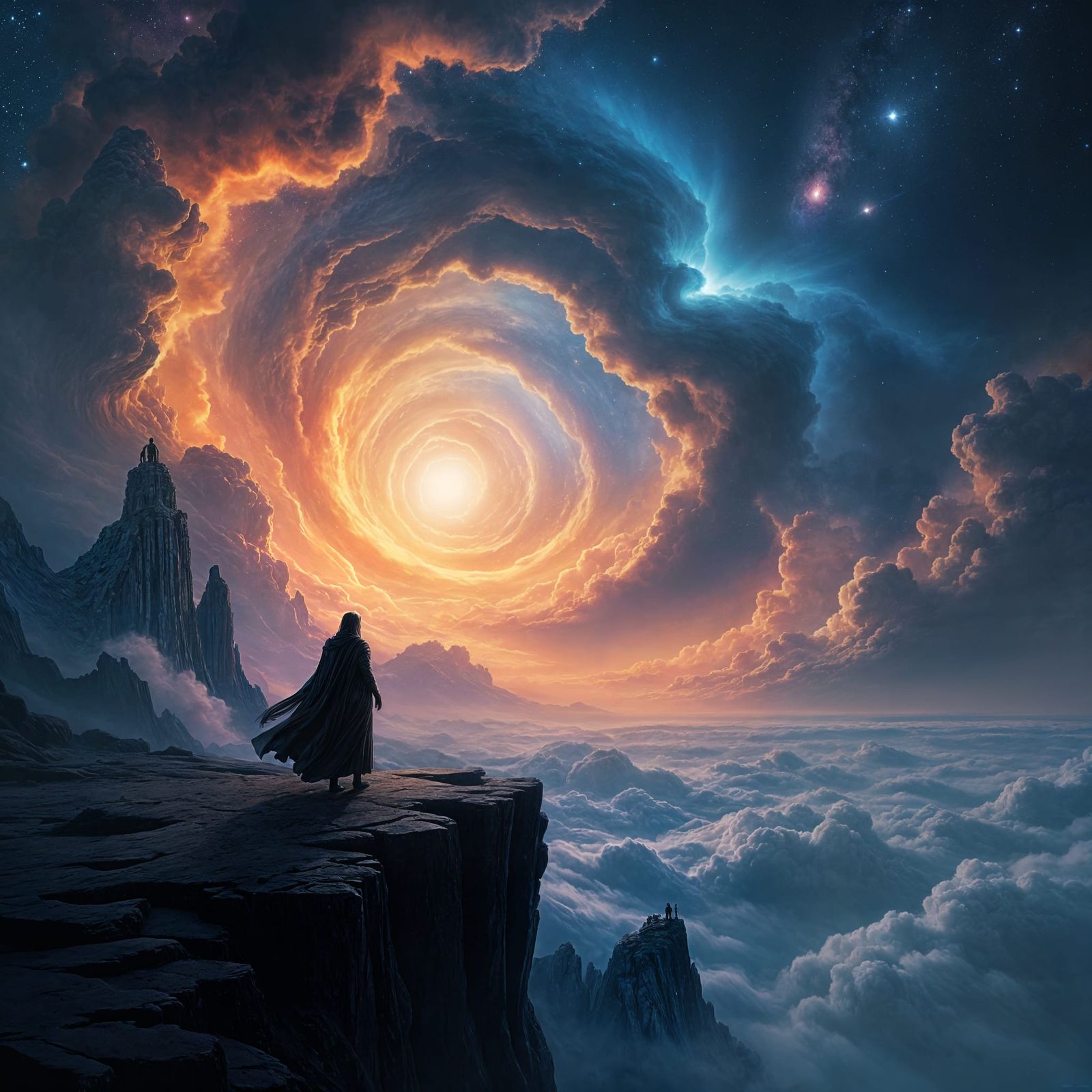 Cosmic Nebula: Epic Fantasy Concept Art