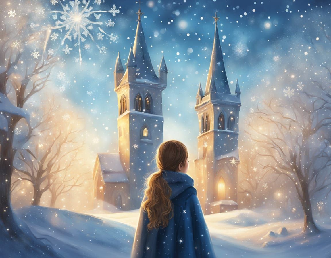 Icy Bell Tower: A Whimsical Winter Fantasy