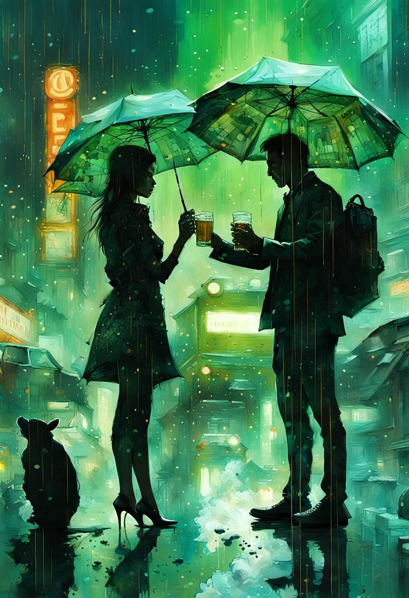 Drinking in the Rain..