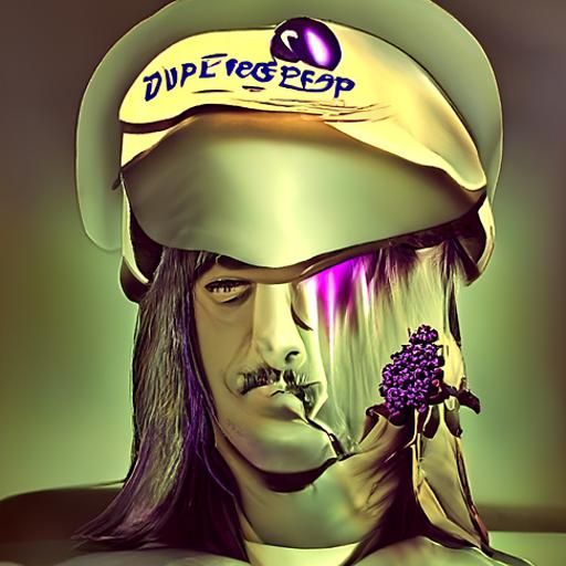 Monochromatic Deep Purple Field Illustration