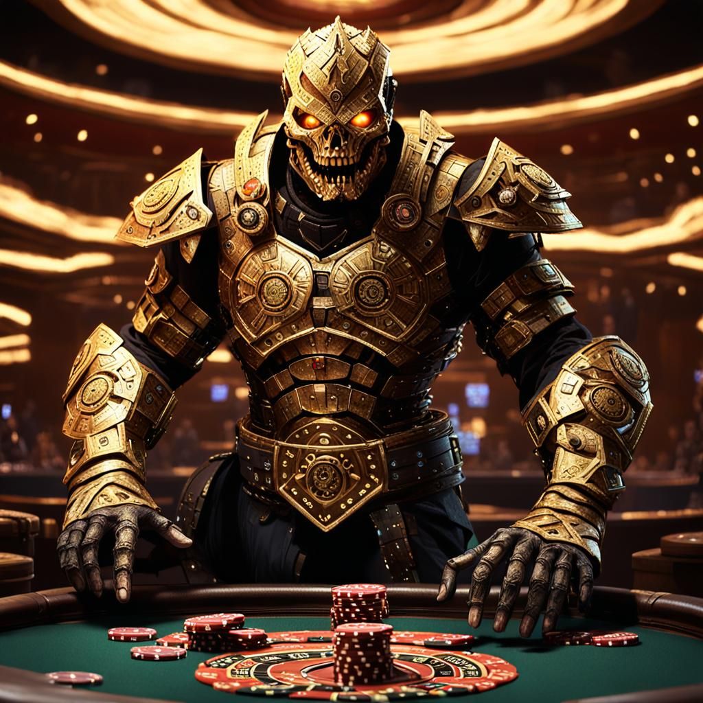 The Pit Boss: Dark Fantasy Casino Manager in Rutkowski Style