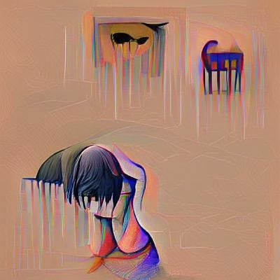 AI Image Depicting the Concept of Depression