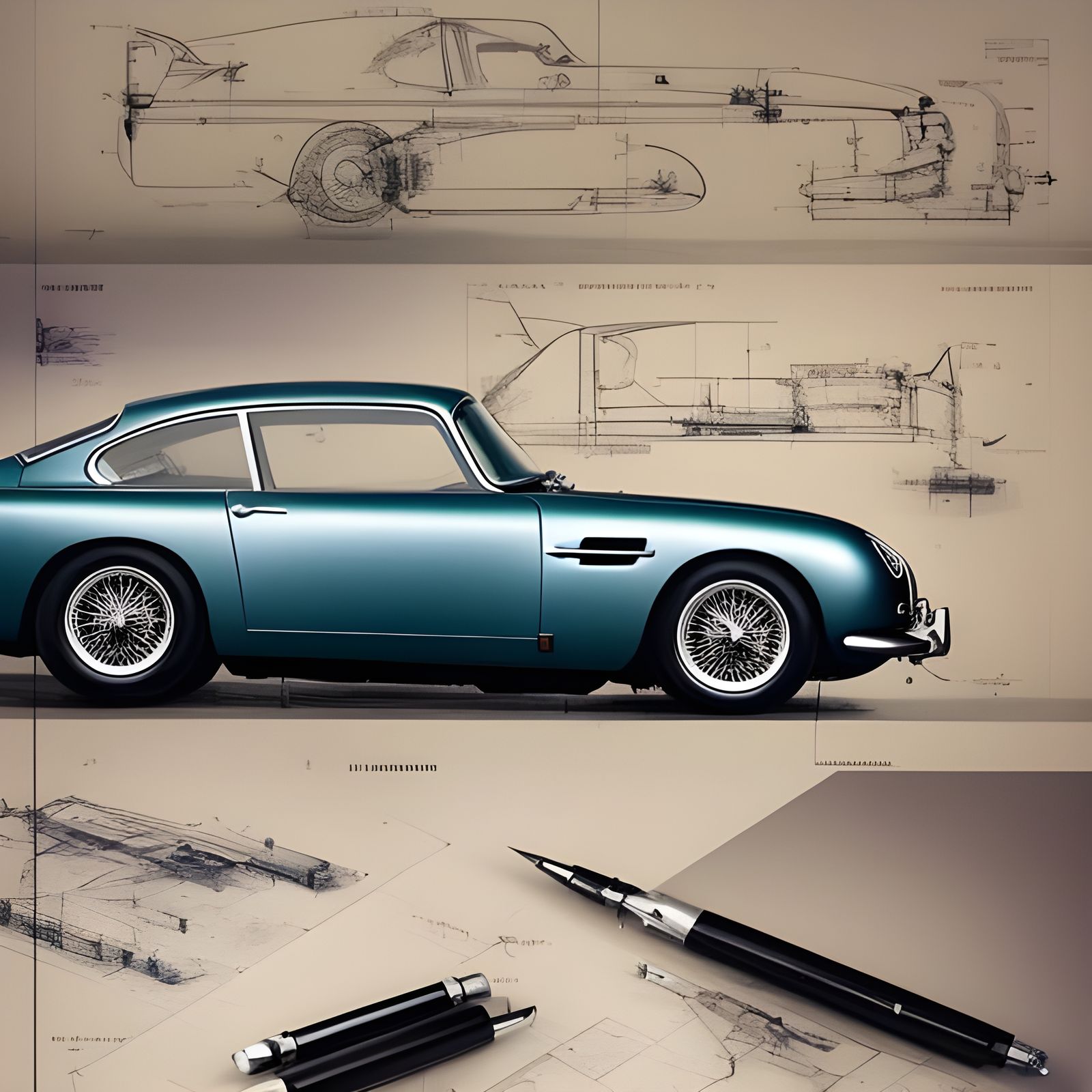 Vintage quick sketch